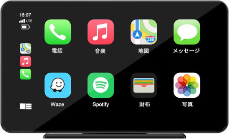 [해외]LAMTTO 디스플레이 오디오 7인치 무선 카 플레이 차량 통합 내비게이션 스마트폰 연동 지원 CarPlay/Android Auto 미러링 RC08CA
