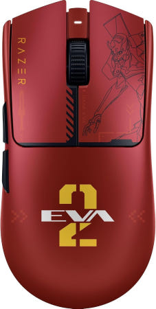 [해외]에반게리온 게이밍 마우스 바이퍼 V3 프로 에반게리온(EVA02) 에디션 1.9온스(54g) 8000Hz 동글 엔트리 플러그 형태 초경량 무선 포커스 35K 센서 35000