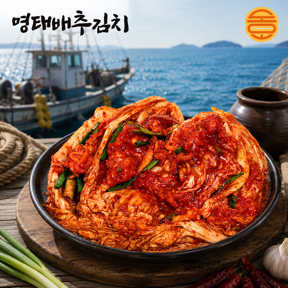 명태의 담백한 맛과 시원하면서 구수한 동호 프리미엄 명품 명태 배추 김치 2kg - 상품 이미지