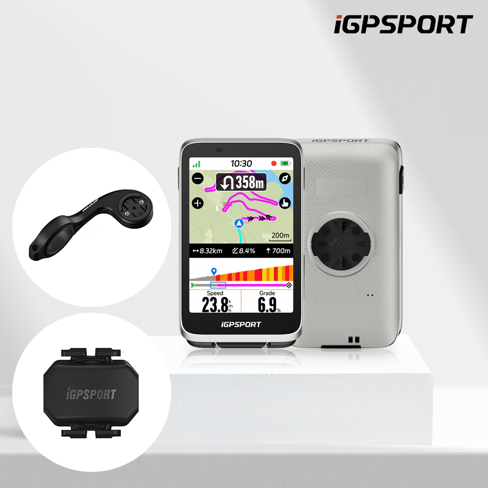 iGPSPORT 바이내비 실버 BiNavi 자전거 속도계 GPS 네비게이션 - 상품 이미지