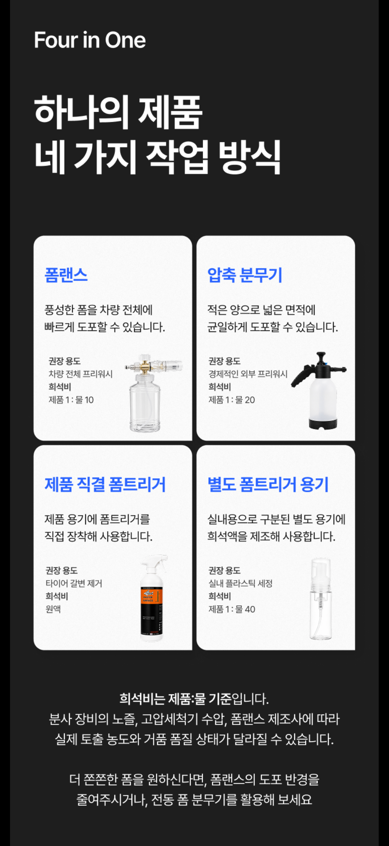 세미케미 마스터서페이스 알칼리 프리워시 다목적 세정제 1L 3개 세트 - 상세 이미지 2