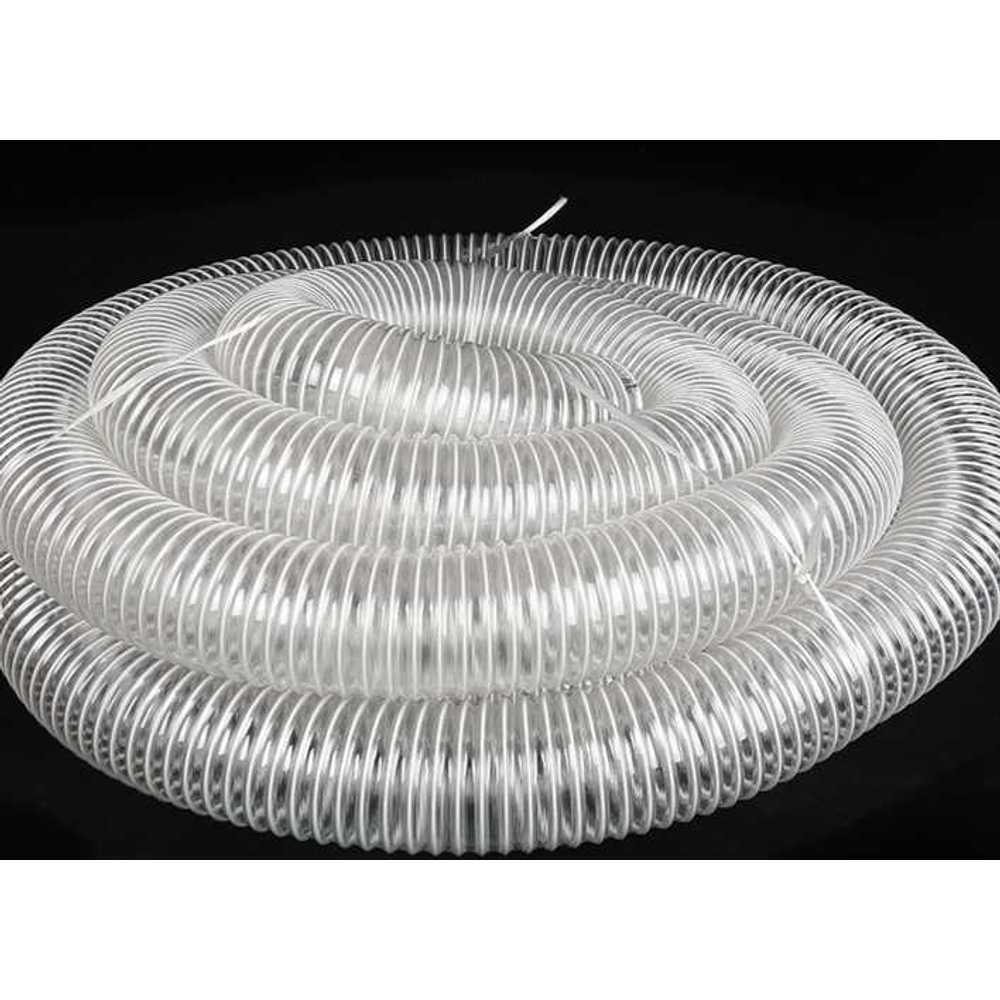 투명 주름관 PVC 호스 덕트 배관 파이프 길이 조절 30mmx10m - 상품 이미지