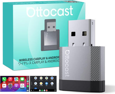 [해외]OTTOCAST MINI Nova 2026 Wireless Car Play Adapter Compatible with Android Auto Wired MINI Nova