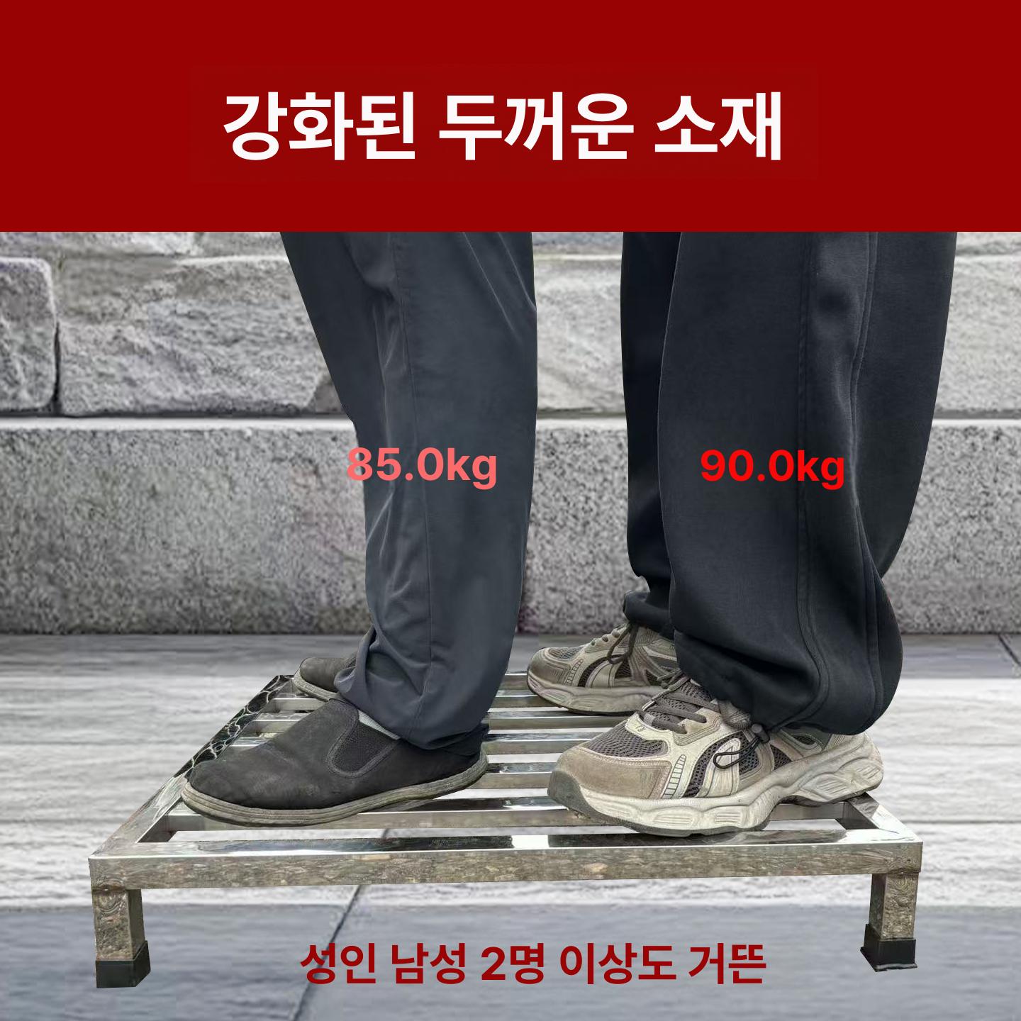 스테인리스 바닥 선반 업소용 주방 창고 다용도 받침대 길이 폭 40 높이 40 두께 35 - 상세 이미지 4