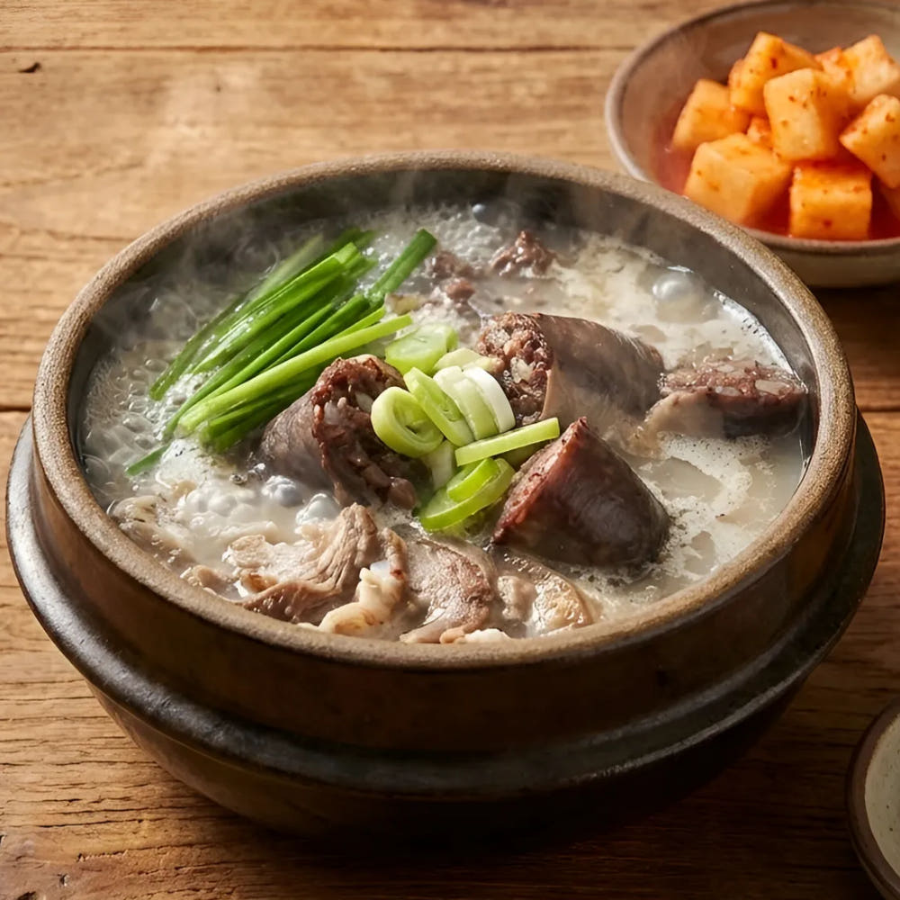 유비푸드 원조국밥 간편국 밀키트 사골육수포함 병천식 순대국, 610g, 3개 - 상품 이미지