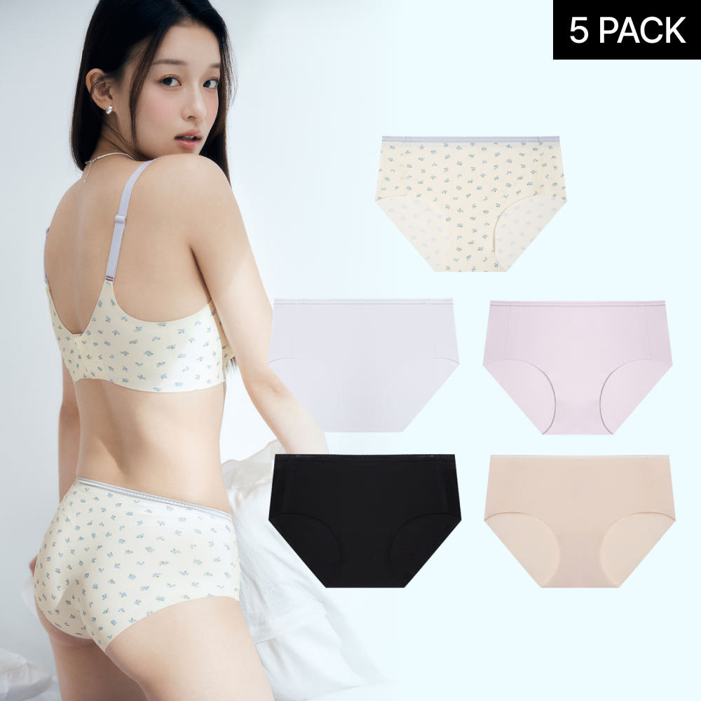 EBLIN 공식몰 [5PACK][심리스] 실루엣 팬티 7종