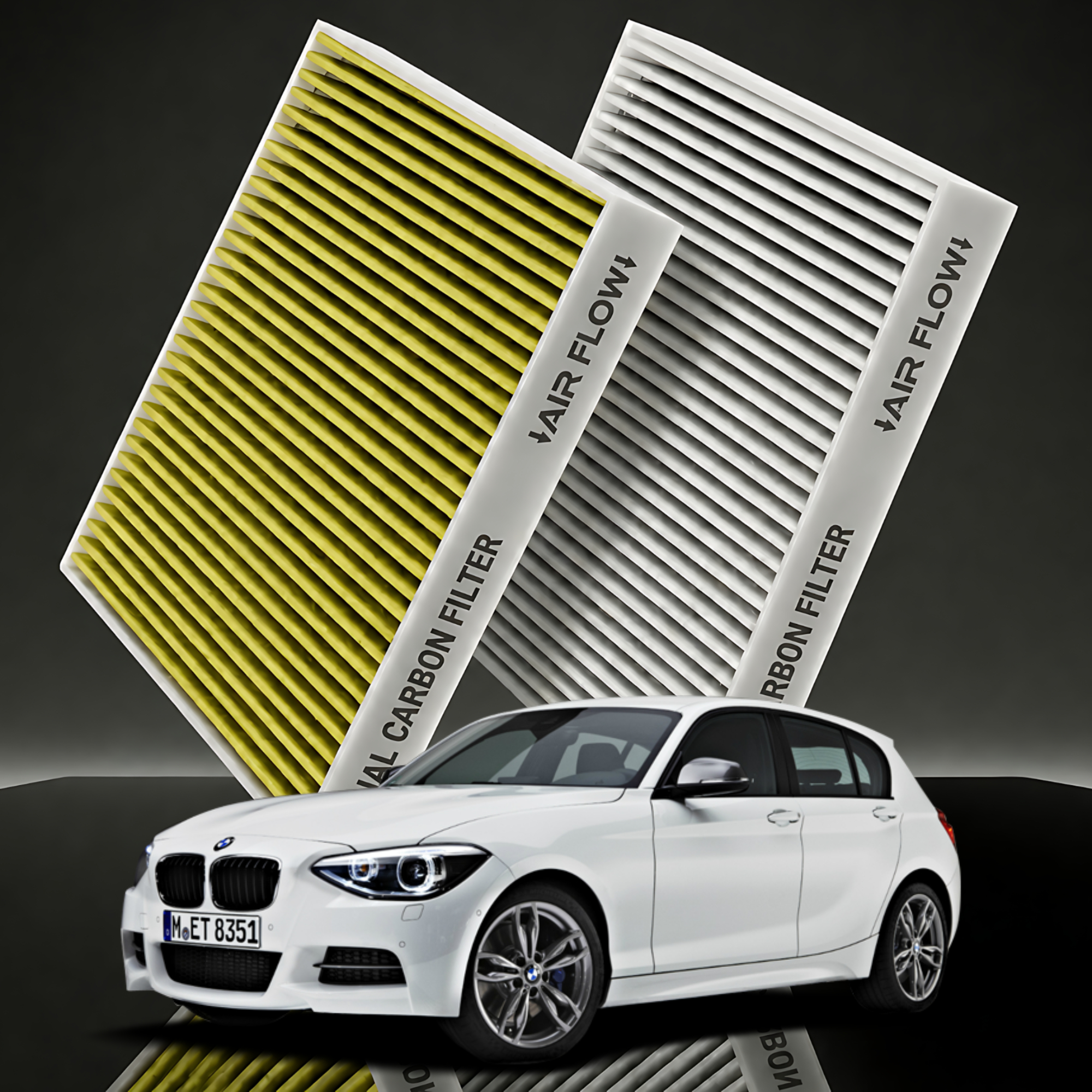 [호환] 1+1 파이널 BMW 1시리즈 F20 에어컨필터 활성탄 냄새차단 제거 PM 0.3 - 상품 이미지