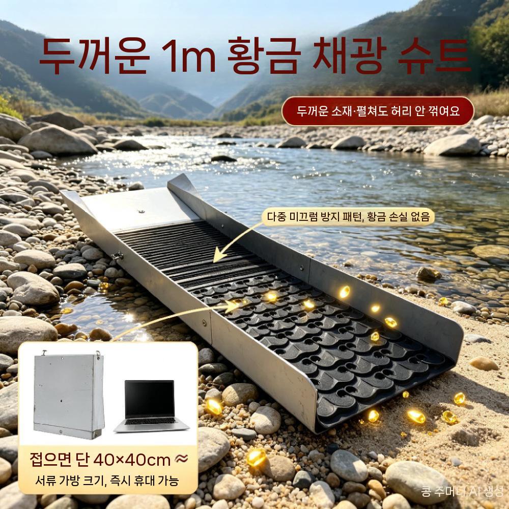 사금채취 도구 패닝접시 슬루이스 사금장비 금채취 세트 접이식 이미지 6