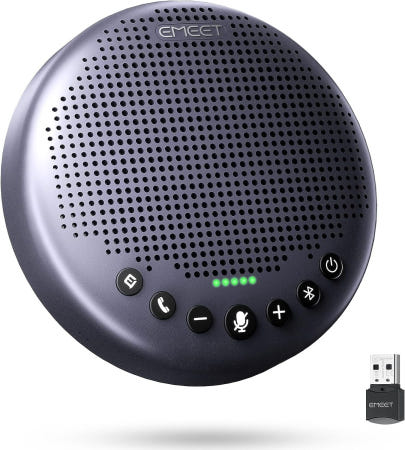 [해외]eMeet Luna Plus Speakerphone Conference 2023 Upgraded Version Microphone Speaker 8 Luna Plus