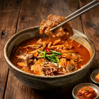 유비푸드 원조국밥 간편국 밀키트 사골육수포함 얼큰 돼지내장국밥, 630g, 1개 - 상세 이미지 3