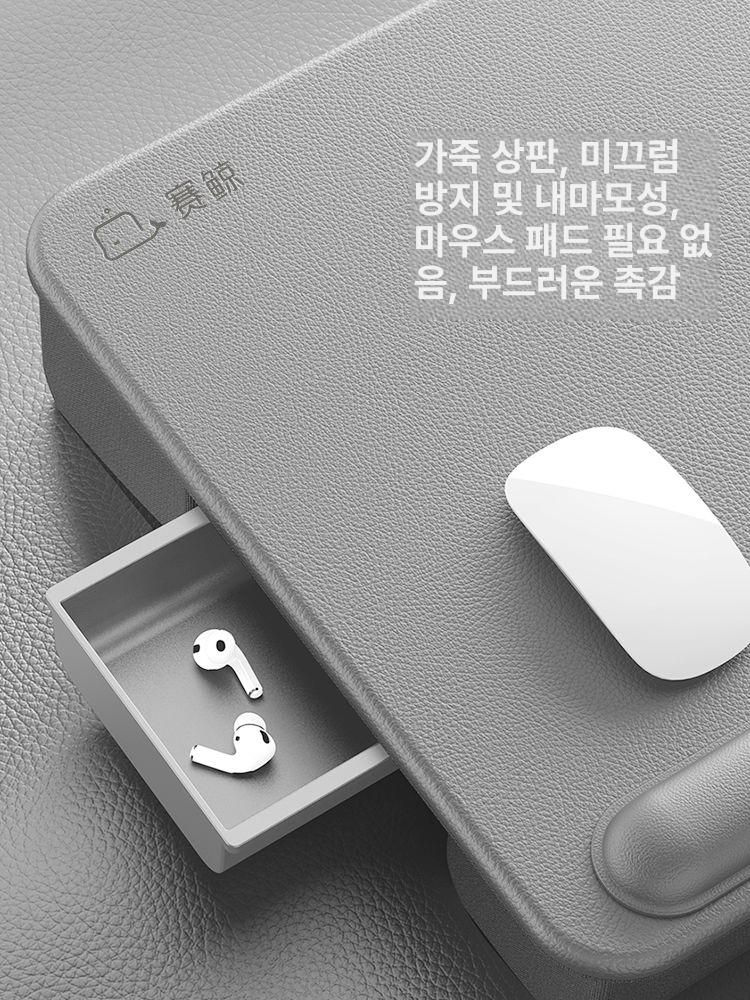 독서쿠션테이블 침대용 독서대 태블릿 노트북 무릎 테이블 쿠션 그레이 - 상세 이미지 4