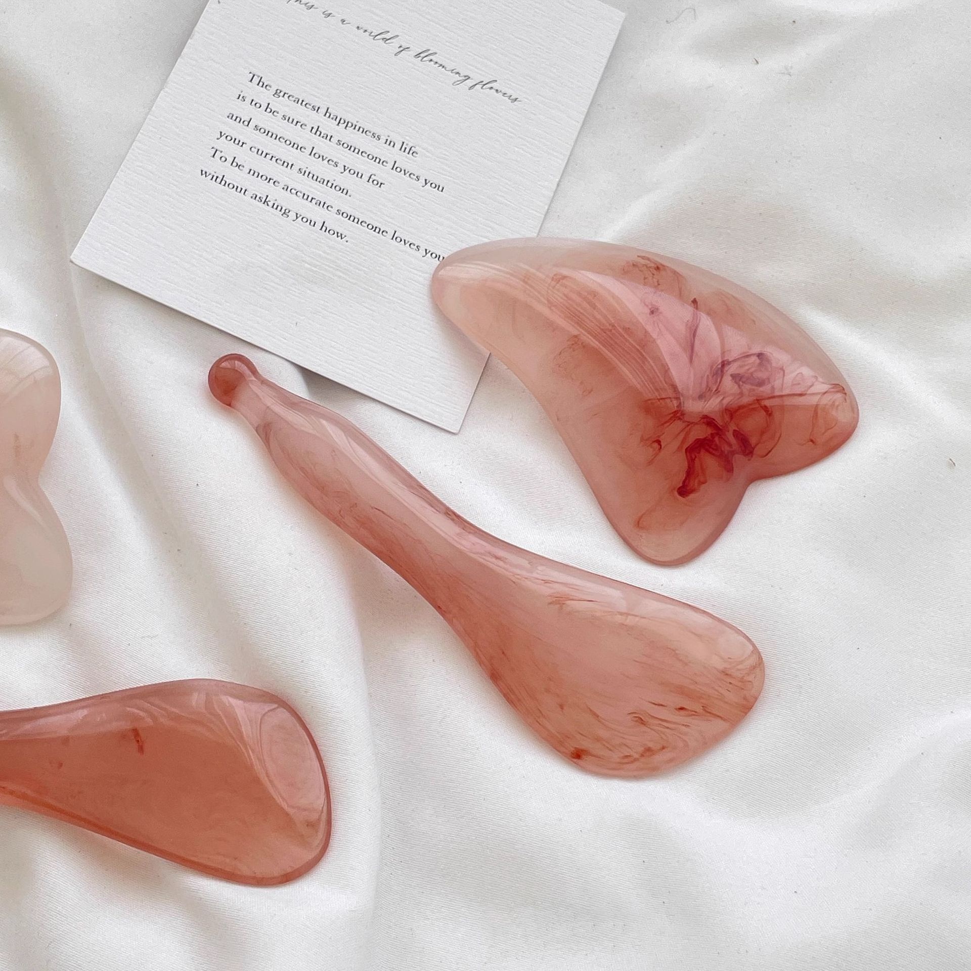 리프팅 하트 괄사 지압봉 세트 2P 얼굴 붓기 제거 피부 탄력 관리 셀프 홈케어 뷰티 용품 - 상세 이미지 3