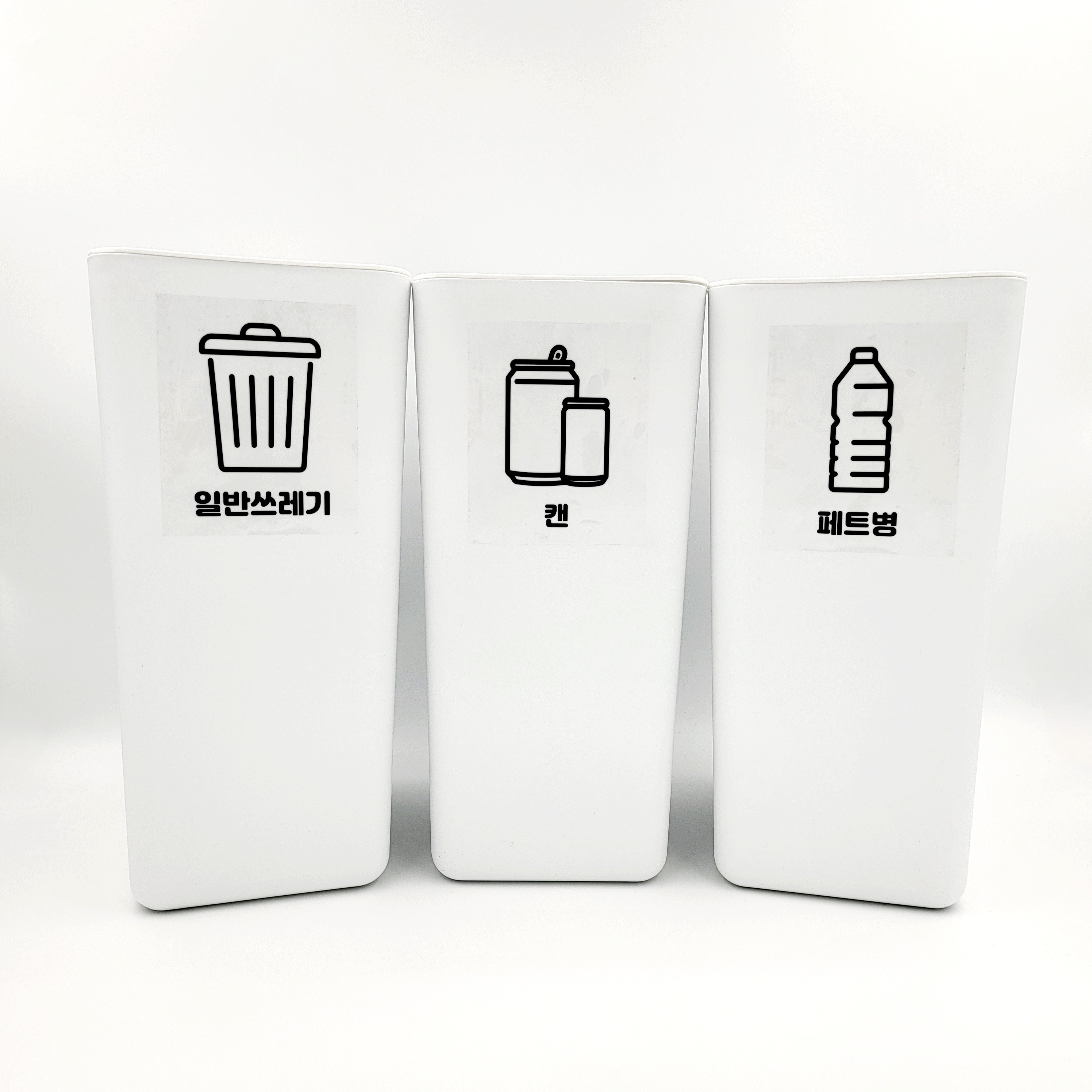 한글 투명 분리수거 함 스티커 재활용 일반 쓰레기 통 휴지통 까페 사무실 라벨 매장 - 상세 이미지 2