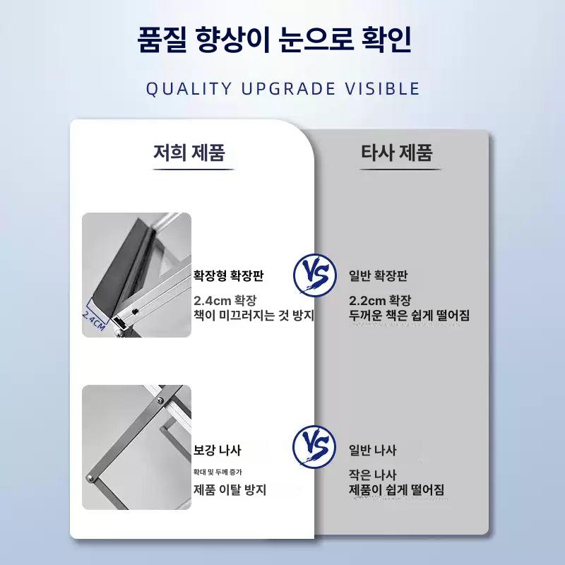 접이식 A4 카탈로그 스탠드 브로셔 진열대 A4 알루미늄(매끄러운) 높이 조절 불가 - 상세 이미지 4