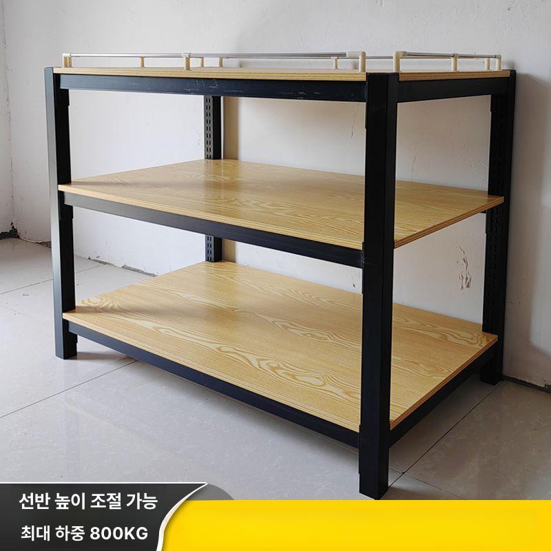 철제 우드 계단형 매장진열대 상품선반 2 단 120x80x85 cm - 상세 이미지 5