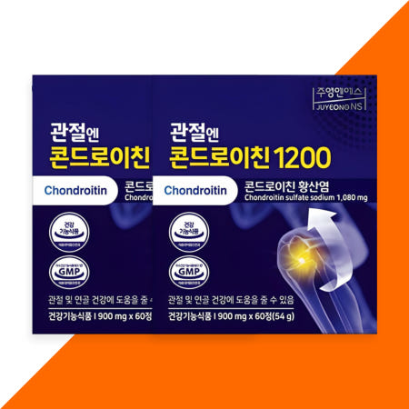 지성 콘드로이친 관절엔 1200 소연골 소유래 60정, 2개
