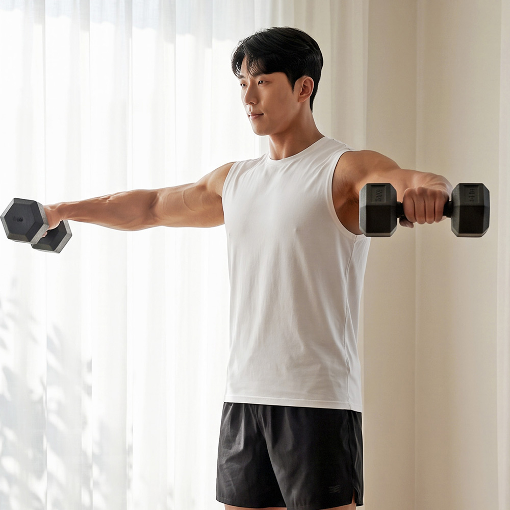 이고진 PE 육각 아령 덤벨 홈트레이닝 헬스장 크로스핏 근력 운동 5kg, 2개 이미지 6