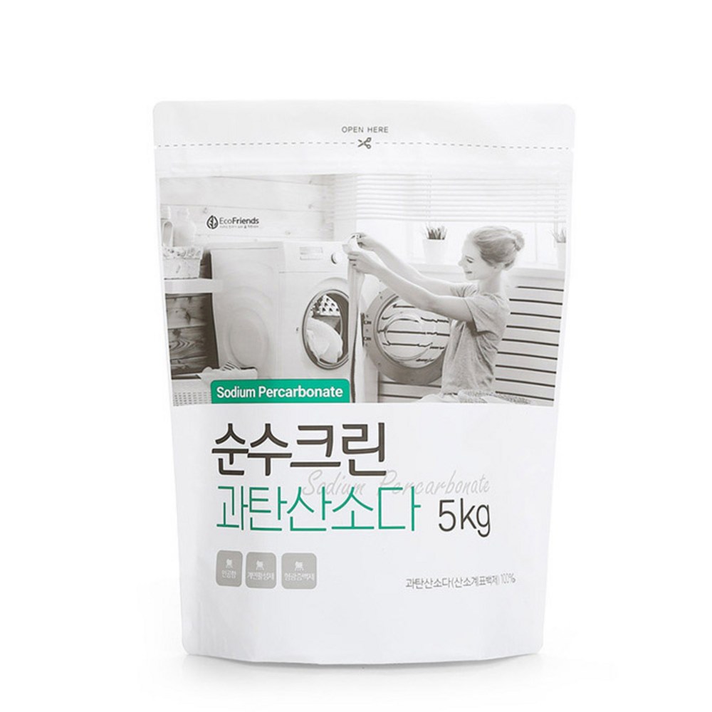 순수크린 과탄산소다 5kg 프리미엄 1등급원료 산소계표백제 - 상품 이미지