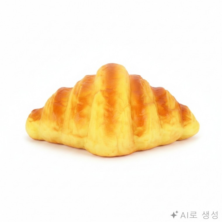 D크로아상 말랑이 스퀴시 왁뿌볼고무공 슬라임말랑이 대왕왁뿌볼 - 상품 이미지