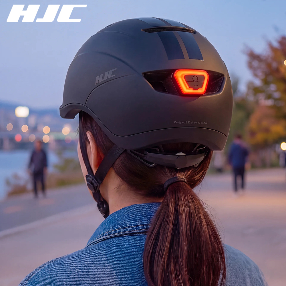 HJC 홍진 루트 자전거 헬멧 미니벨로 브롬톤 전기 킥보드 어반 2. 블랙, L (58-63cm) - 상품 이미지