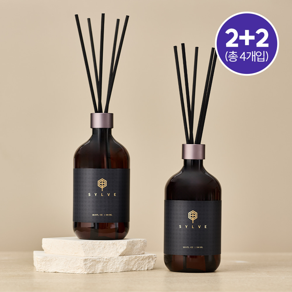 [2개입+2개입] 실브 디퓨저 500ml 선물세트 실내 방향제 명품 발향좋은 백화점 호텔 디퓨져 비온뒤가든향 - 상세 이미지 2