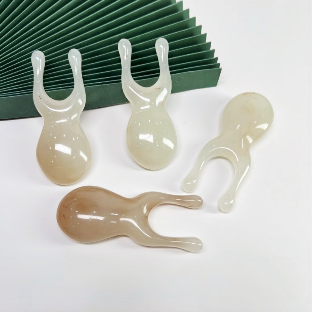 두피 지압 개구리 괄사 마사지 기구 얼굴 리프팅 이중턱 쿨링 셀프 홈케어 뷰티 용품 - 상세 이미지 3