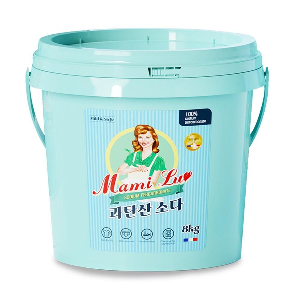 맘스럽 과탄산소다 버킷 8kg 프리미엄 산소계표백제 대용량 - 상품 이미지