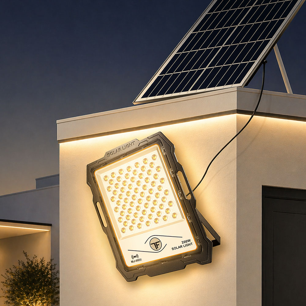 솔라콤 태양광 투광등 태양열 조명 태양광 가로등 led 전등 200W - 상품 이미지
