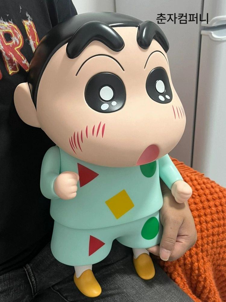 짱구 대형 피규어 40cm 크레용신짱 모델 선물 장식 인테리어 흰둥이 28cm - 상세 이미지 5