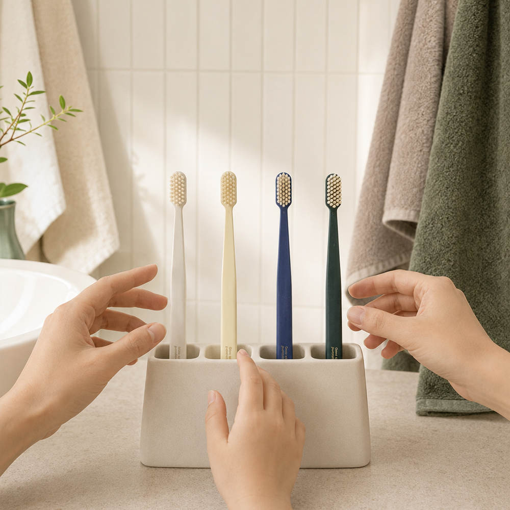 2단 초미세모 부드러운 왕 칫솔 큰 대왕 칫솔 10P - 상세 이미지 2