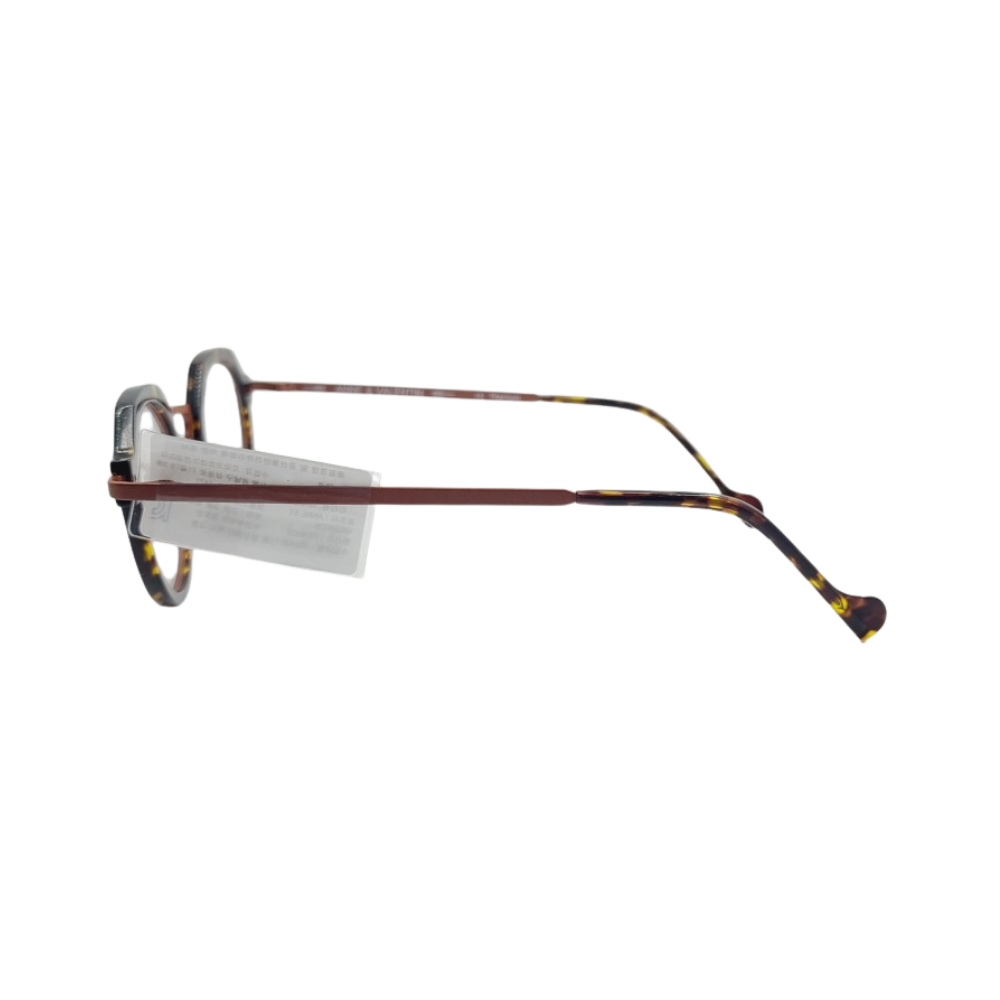안네발렌틴 M2 24A04 레드브라운 브라운 패턴 얇은테 가벼운 패션안경 - 상세 이미지 3