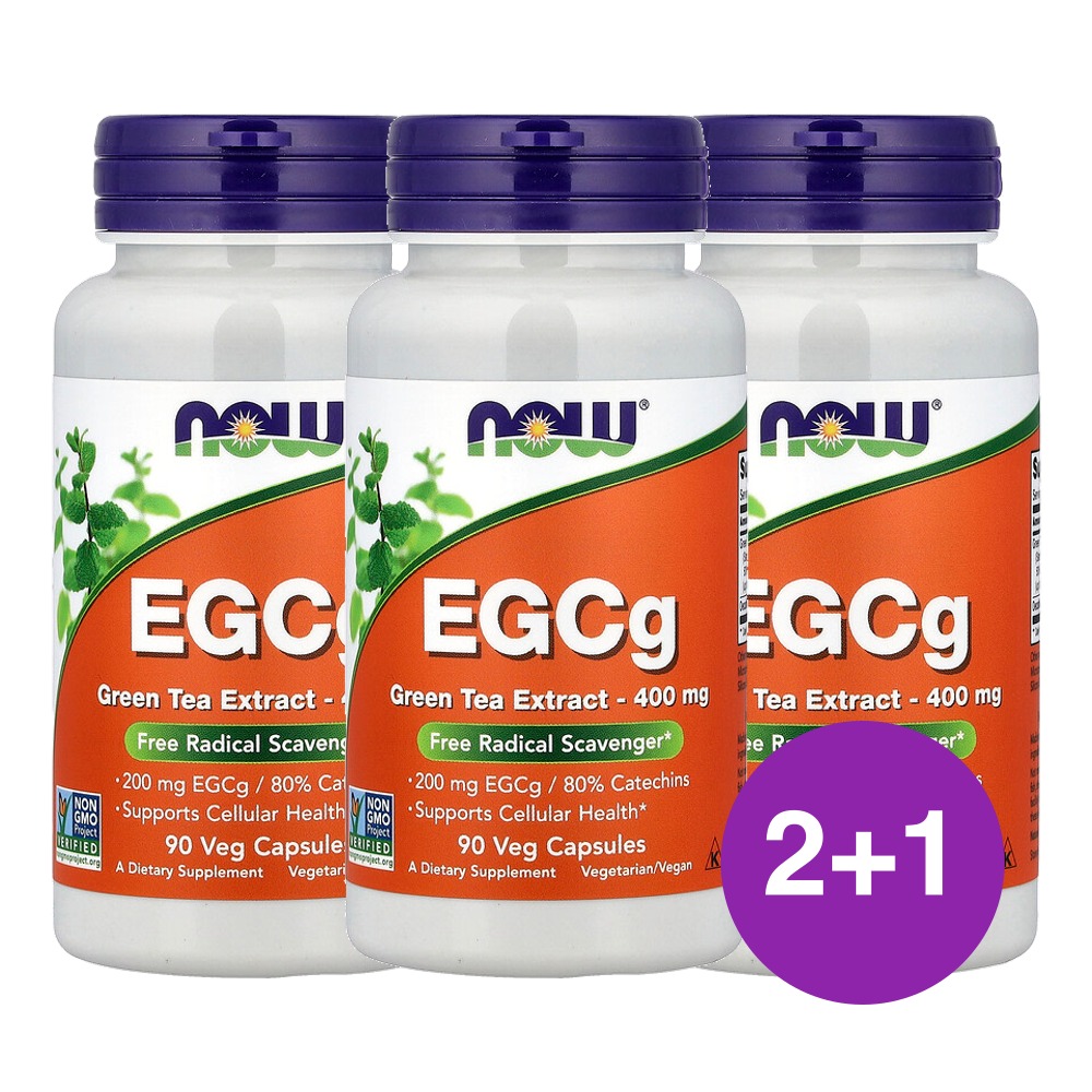 나우푸드 EGCG 녹차 추출물 400mg 90캡슐, 3개 - 메인 이미지