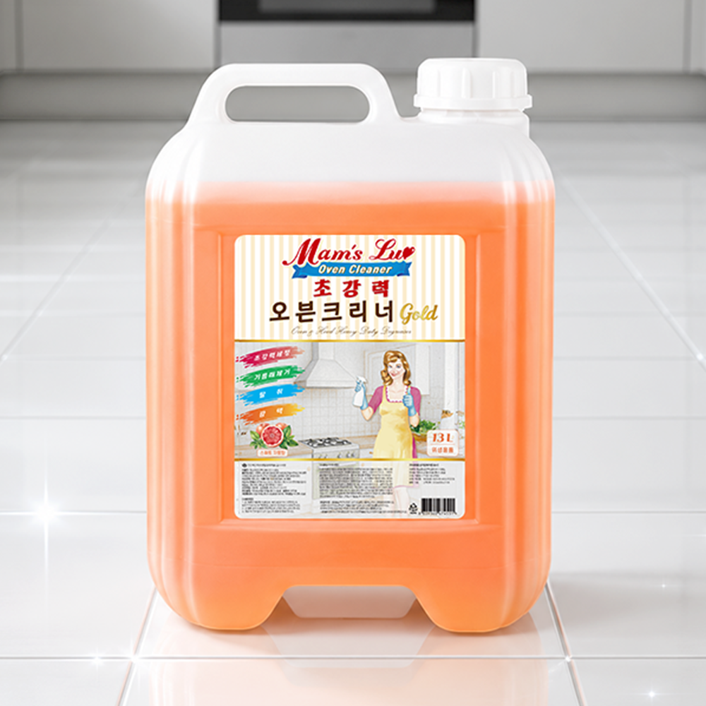맘스럽 초강력 오븐크리너 골드 13L 특대용량 기름때제거 가정용 업소용 - 상세 이미지 4