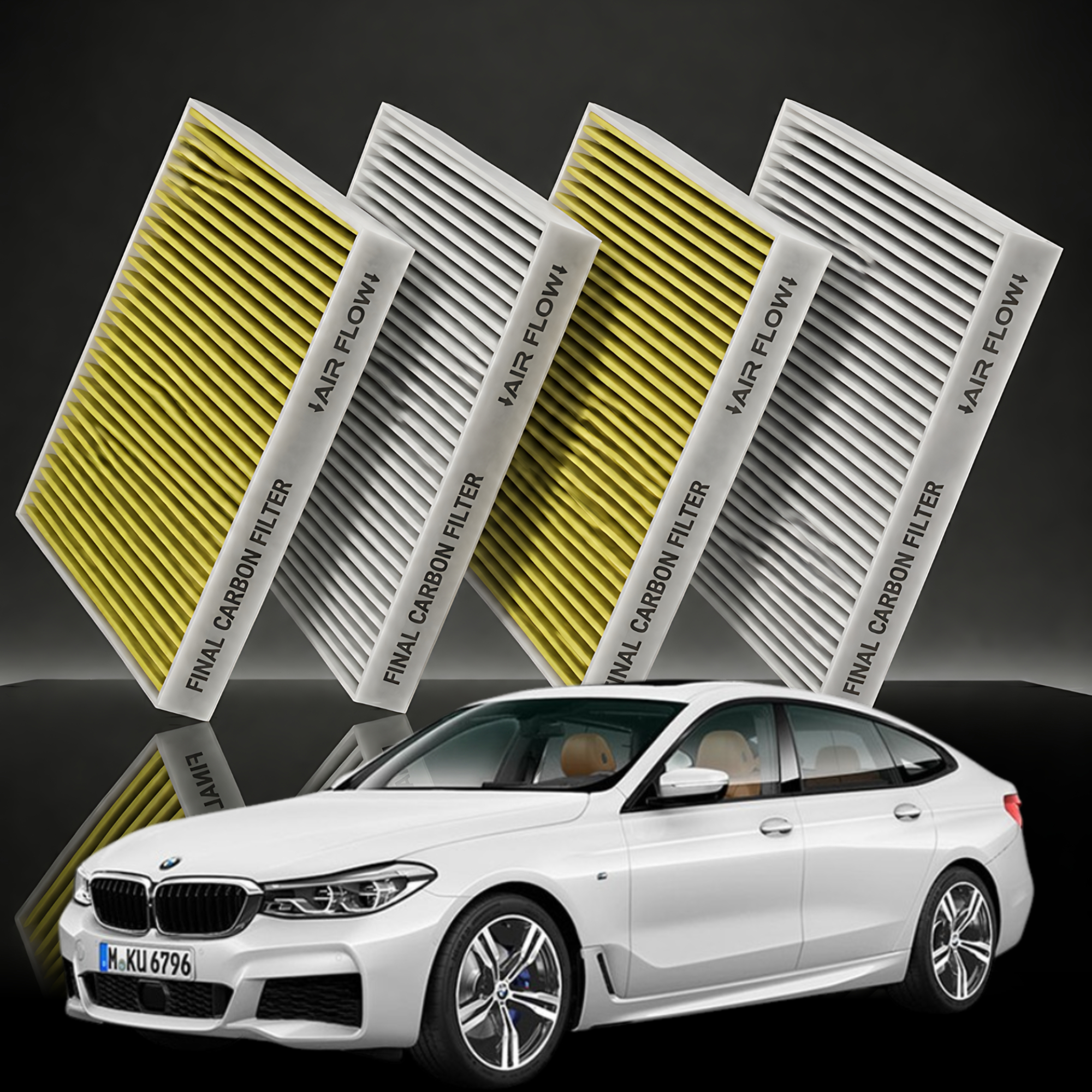 [호환] 1+1 파이널 BMW 6GT G32 에어컨필터 활성탄 냄새차단 제거 PM 0.3 - 상품 이미지