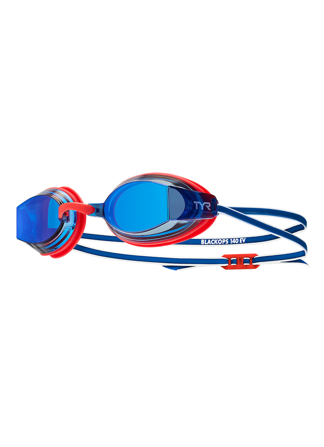 티어 블랙옵스 140 EV 미러 레이싱 고글 수경 Red/White/Navy - 상품 이미지