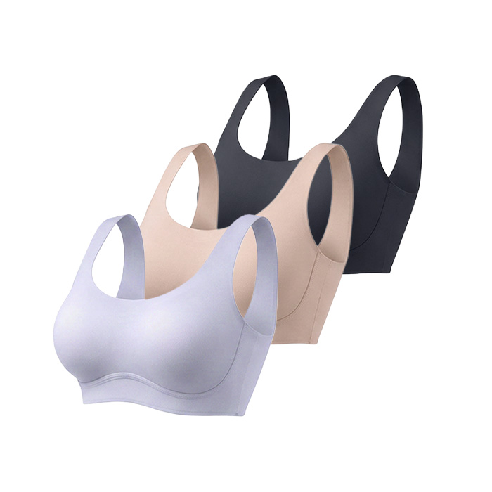 오오아 오리지널 팜레스트 노와이어 심리스 브라 3PACK - 상품 이미지