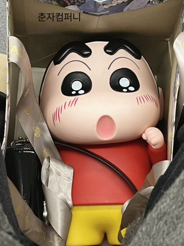 짱구 대형 피규어 40cm 크레용신짱 모델 선물 장식 인테리어 흰둥이 28cm - 상세 이미지 2