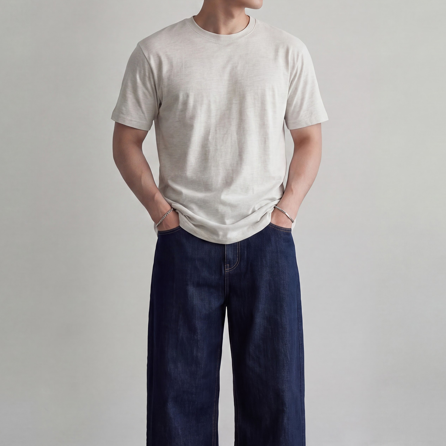 남자흰색반팔티 20수반팔티 - 상세 이미지 5