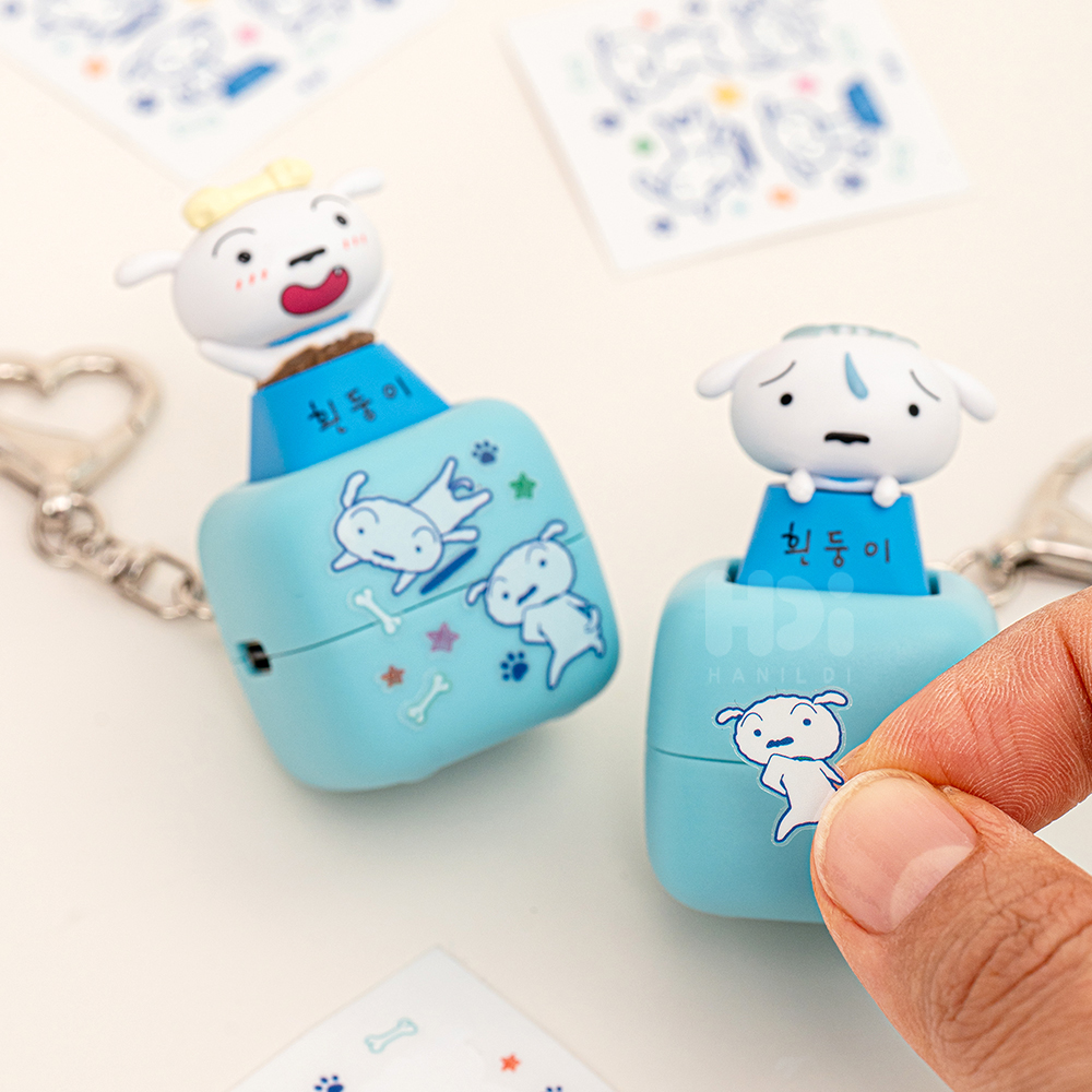 레토 짱구 흰둥이 키캡 키링 - 상세 이미지 3