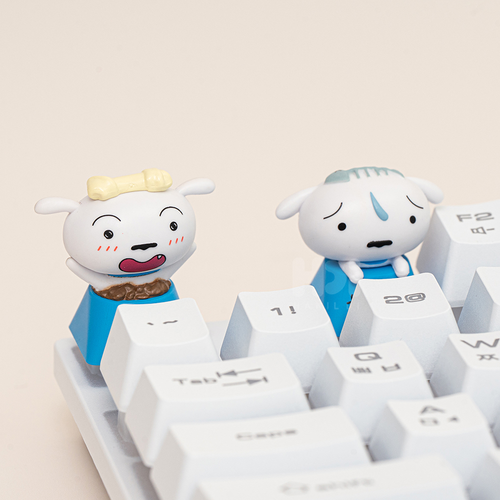 레토 짱구 흰둥이 키캡 키링 - 상세 이미지 5