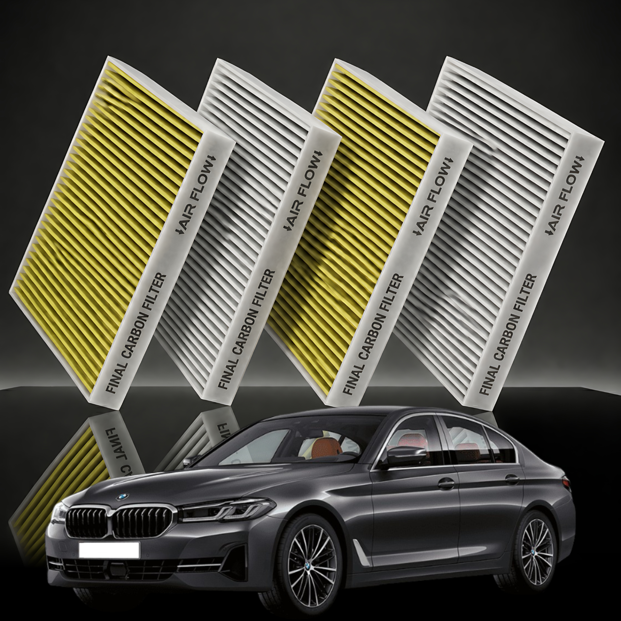 [호환] 1+1 파이널 BMW 5시리즈 G30 에어컨필터 활성탄 냄새차단 제거 PM 0.3 - 상품 이미지