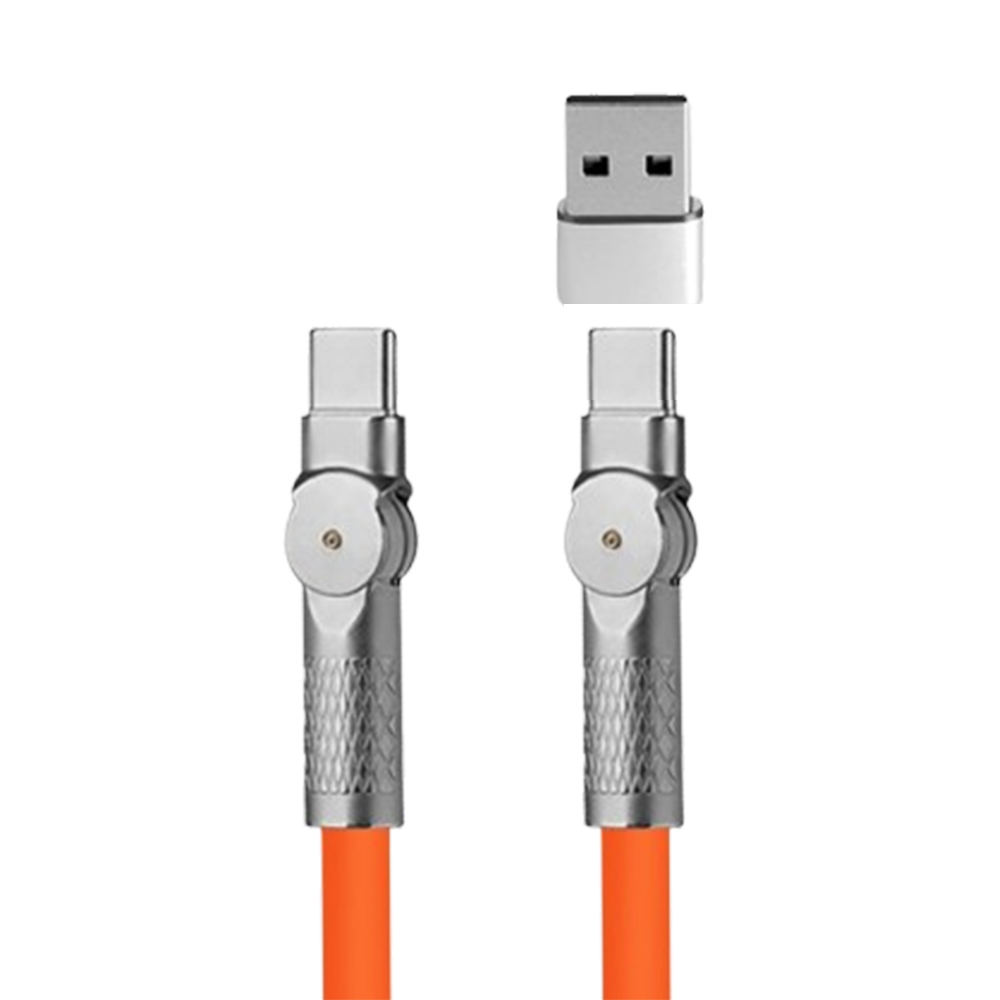 이메이크 C to C타입 초고속 충전 케이블 PD60W 180도 회전형 1.2m, 1개 - 상세 이미지 2