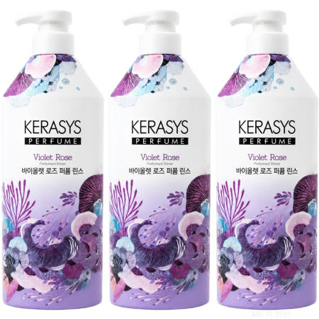 케라시스 퍼퓸 린스 바이올렛 로즈, 1L, 3개
