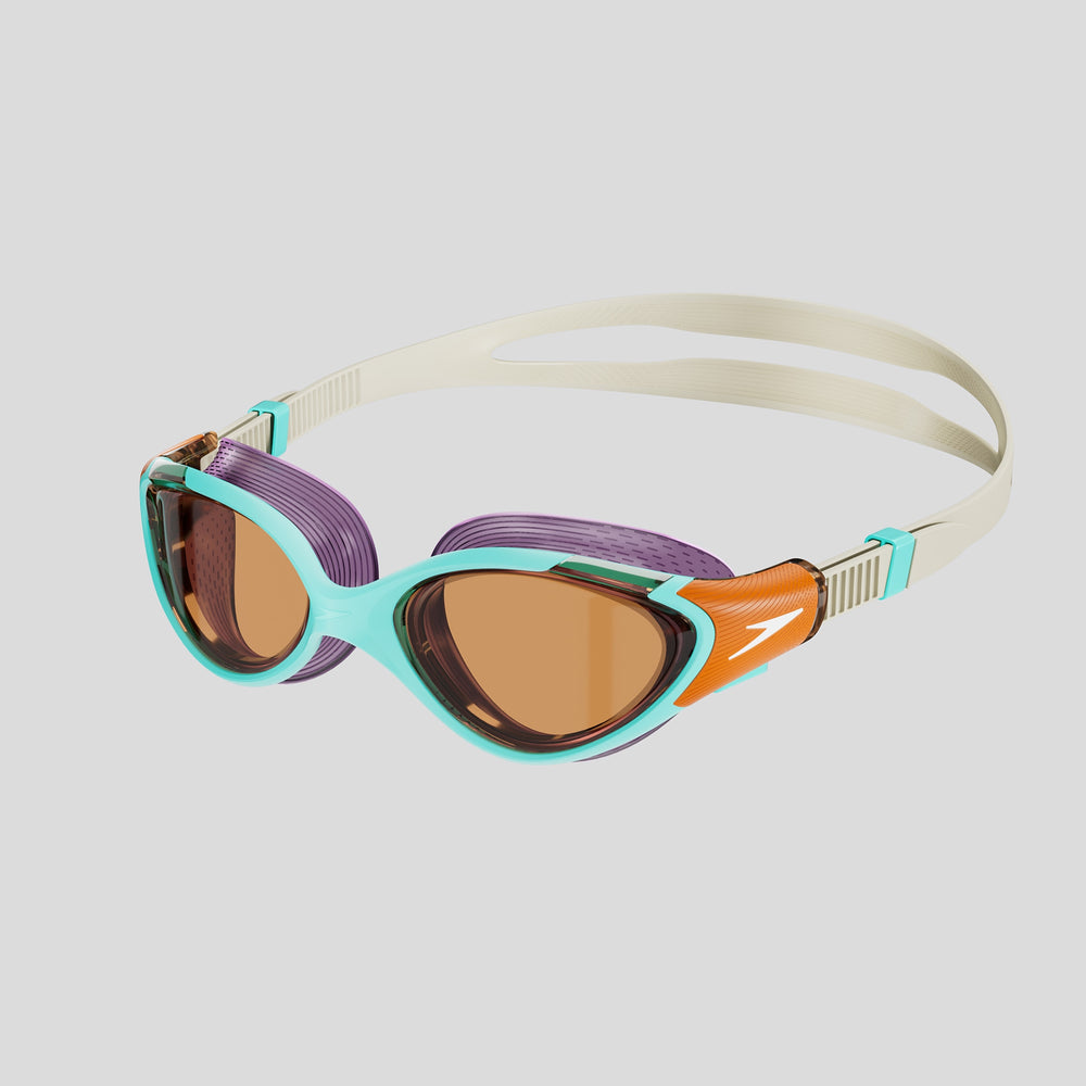스피도 여성 바이오퓨즈 2.0 고글 수경 Blue/Orange/Purple - 상품 이미지
