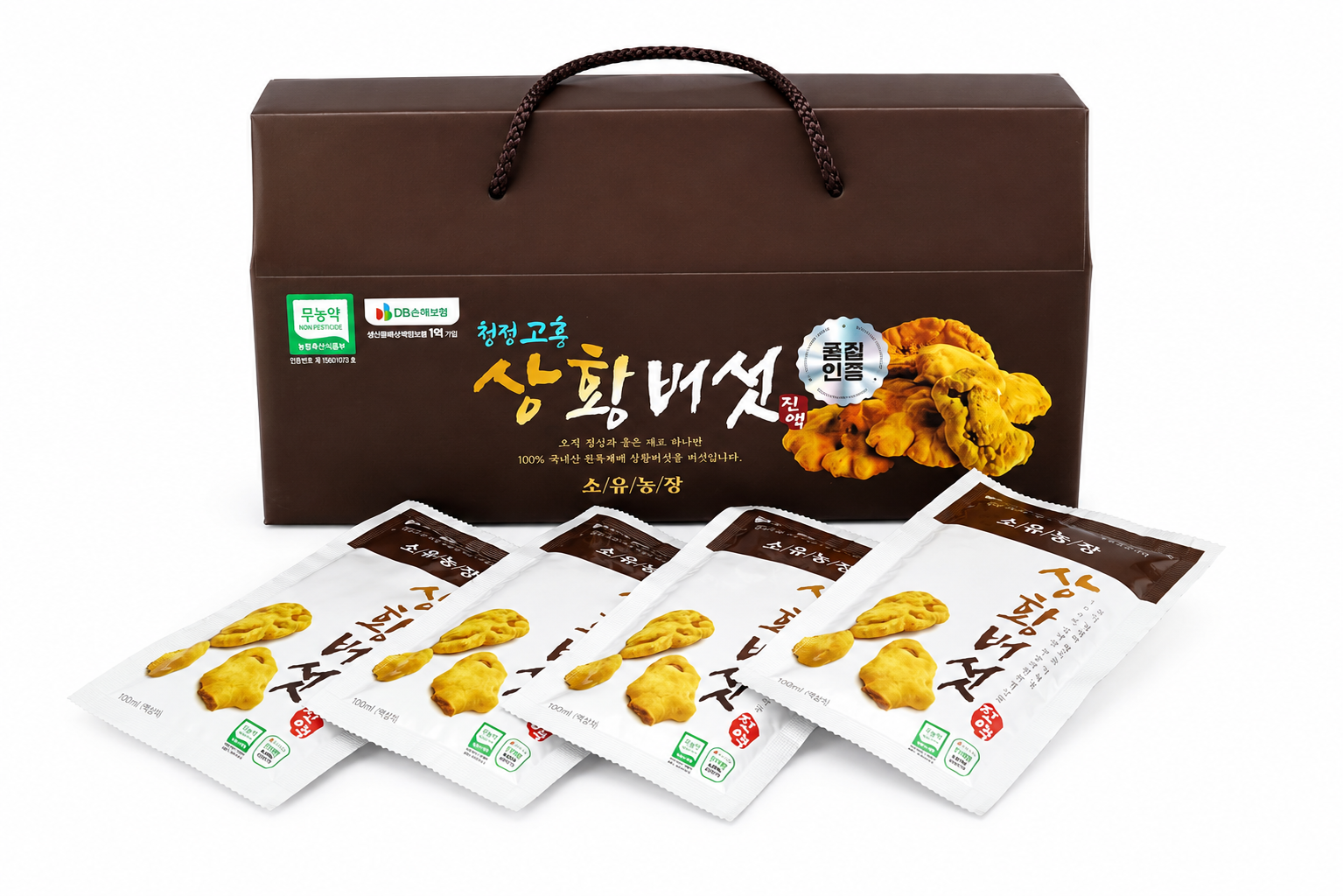 국산 무농약 상황버섯진액 GAP인증 버섯즙 부모님선물 효도선물 25포, 1개 - 상품 이미지