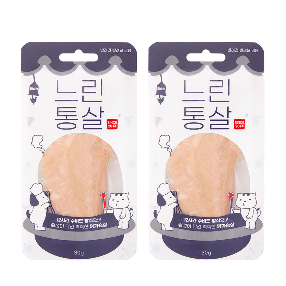 페슬러 느린통살 닭가슴살, 30g, 2개 - 상품 이미지