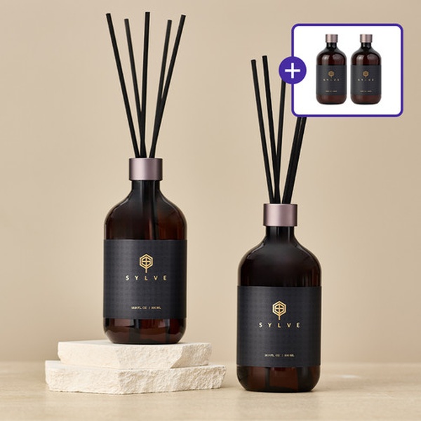 [2개입+2개입] 실브 디퓨저 500ml 선물세트 실내 방향제 명품 발향좋은 백화점 호텔 디퓨져 비온뒤가든향 - 상품 이미지