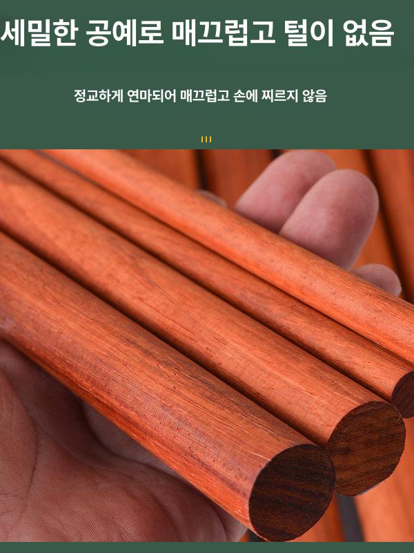농기구 원목 자루 로즈우드 다용도 삽 괭이 갈퀴 교체 손잡이 DIY 목재봉 길이40 cm [2개] 지름3.5 cm - 상세 이미지 3