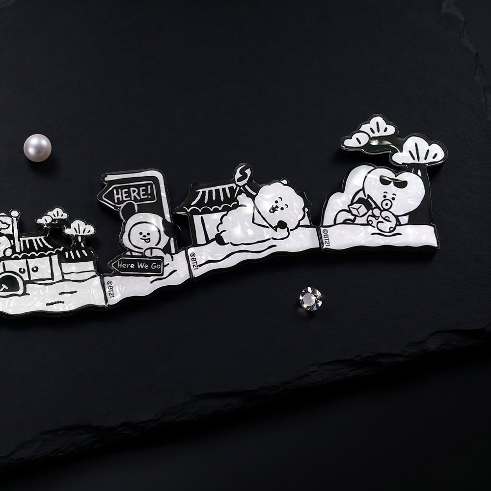 BT21 홀로그램 퍼즐 마그넷 블라인드 박스 랜덤 구성 냉장고 자석 현관 꾸미기 이미지 6