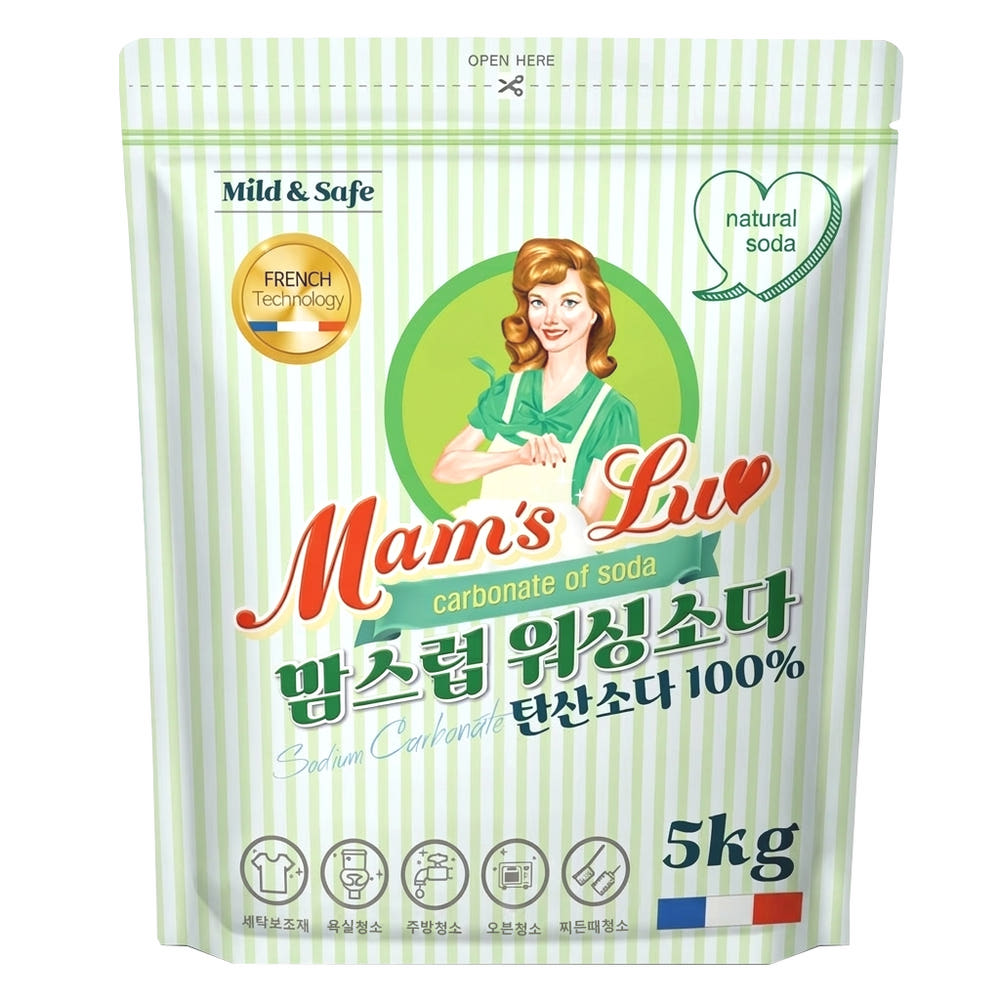 오늘의핵딜 맘스럽 워싱소다 탄산소다 파우치 5kg